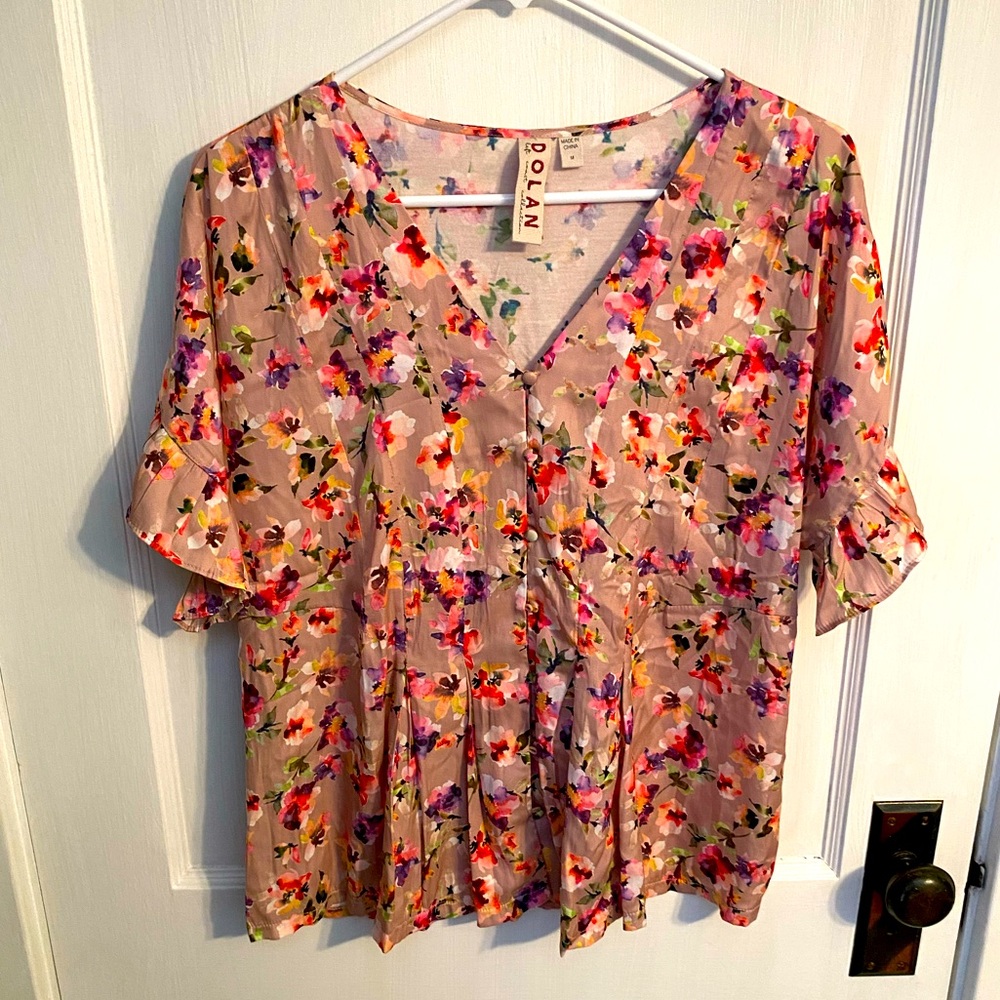 Anthropologie Dolan floral blouse